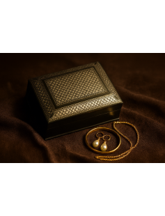 Box with Pure Silver Wire Inlay 805