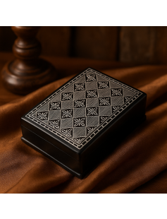 Bidri Box with Pure Silver Charkali Inlay 804