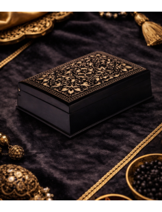 Bidri Box with Pure Silver Sheet Inlay 806