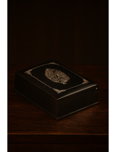 Bidri Box with Pure Silver Wire Inlay 807