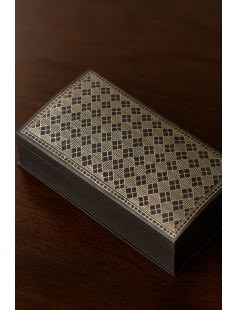 Bidri Box with Pure Silver National Inlay 809