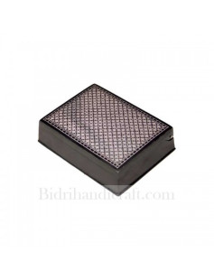 Bidri Box with Pure Silver Star Inlay 811