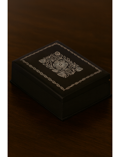 Bidri Box with Pure Silver Inlay 813