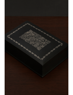 Bidri Box with Pure Silver Inlay 813