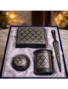 Handcrafted Bidri Office Desk Set 843