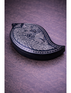 Handcrafted Bidri Mango Shape Box 859