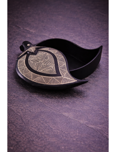 Handcrafted Bidri Mango Shape Box 864