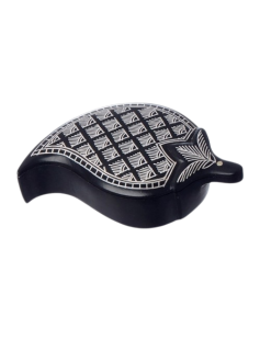 Handcrafted Bidri Mango Shape Box 865