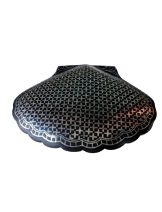 Handcrafted Bidri Box – Pure Silver Star Inlay 875