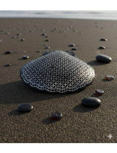 Handcrafted Bidri Box – Pure Silver Star Inlay 875