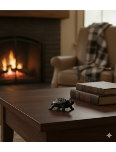 Mini Handcrafted Bidri Tortoise Shape Box 881