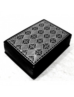 Bidri Box with Pure Silver Charkali Inlay 804