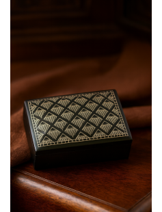 Bidri Box with Pure Silver Wire Inlay 808